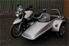R1150R & Tripteq Heeler WZ L.H.basic kit sidecar fitted with Roll Bar option. 