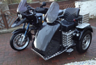 R1150R & Tripteq Heeler WZ L.H.basic kit sidecar fitted with Roll Bar option. 